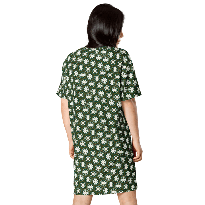 Abstract Circles Repeating Pattern T Shirt Dress product image (2)
