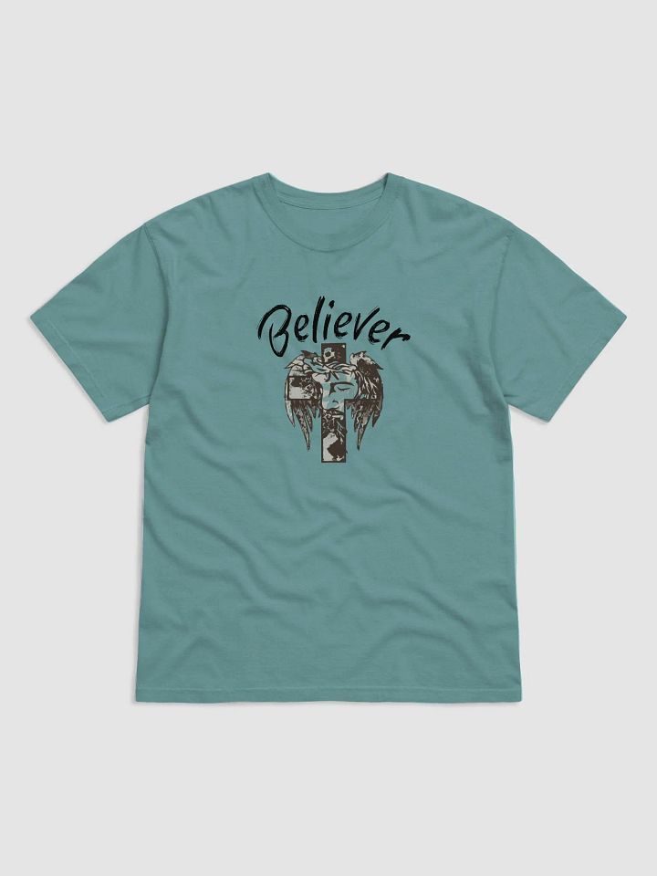 BELIEVER FAITH Flowing Mane Abstract T-Shirt product image (5)