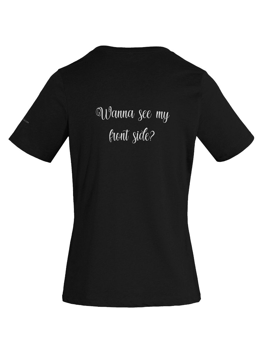 Wanna See My Front Side White - Women's V-Neck Tee product image (1)