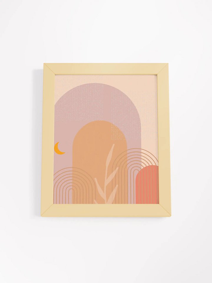 Boho Sunset Wall Art Print – Modern Minimalist Decor with Rich Sunset Colors product image (10)