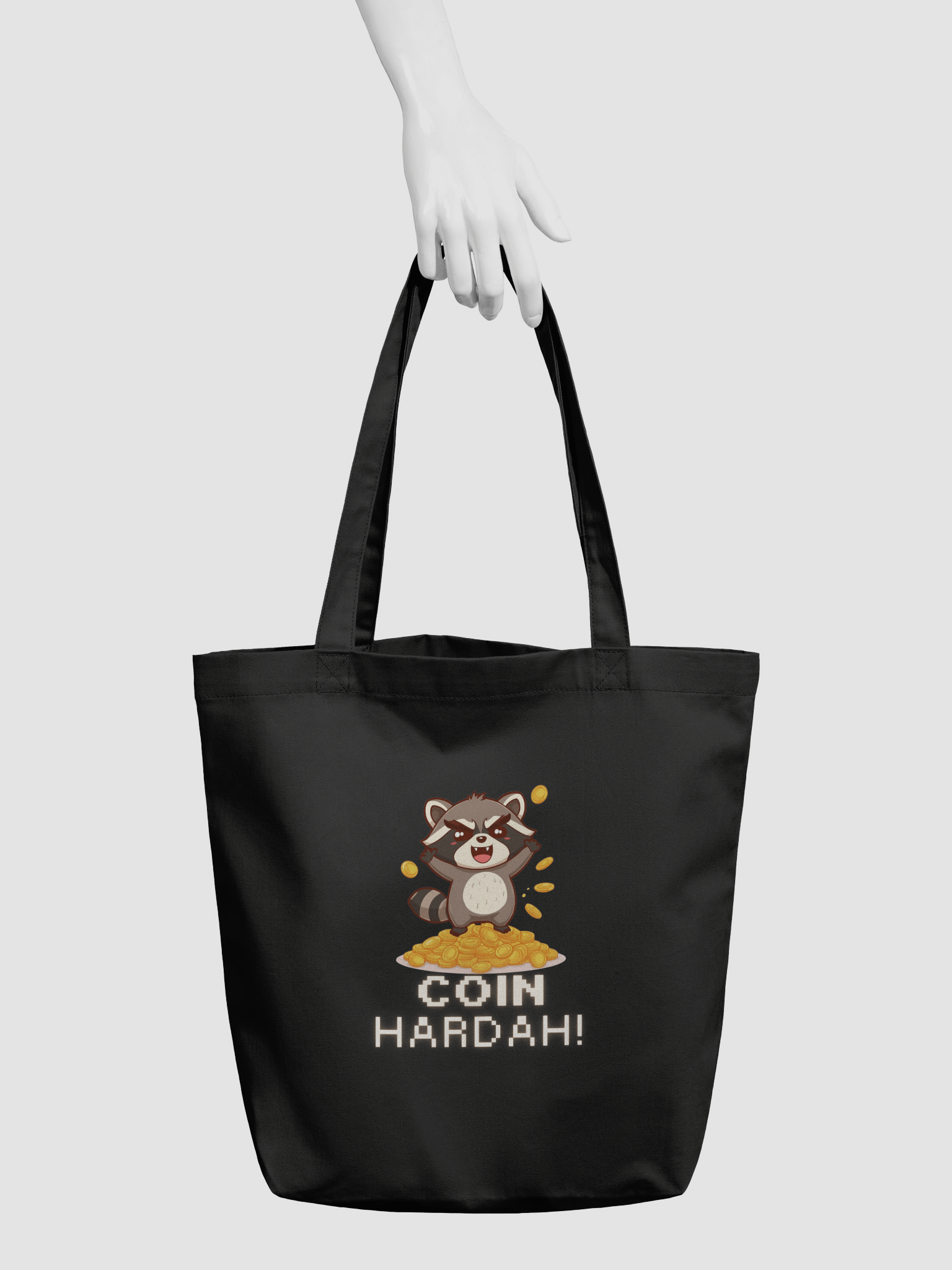 Eco Raccoon Coin Hardah Tote Bag product image (3)