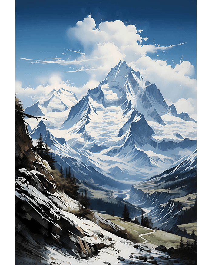 Snowy Mountain Poster product image (1)