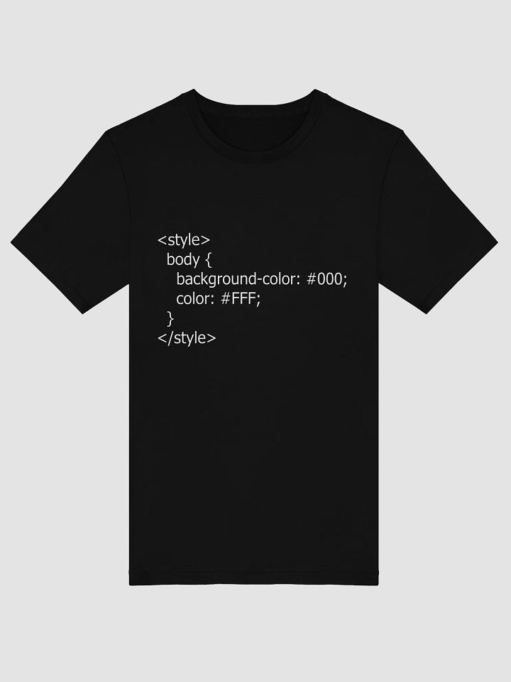 CSS Black & White T-Shirt product image (1)