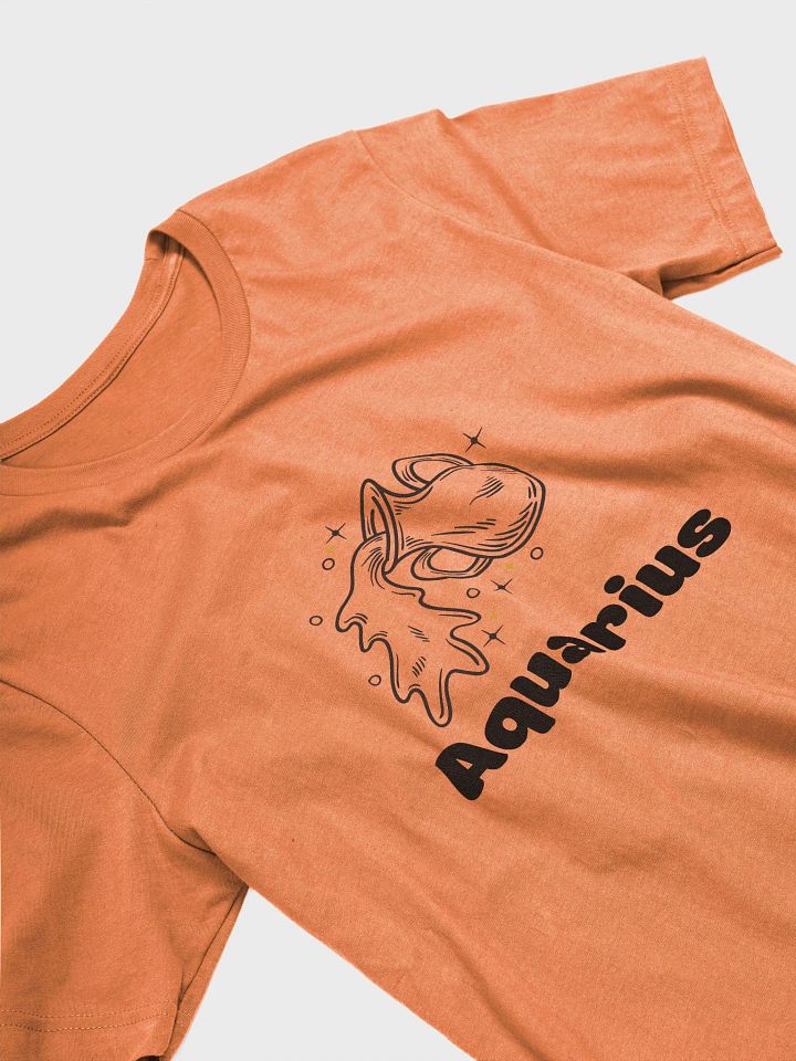 Aquarius Water Bearer T-shirt - Black Writing product image (2)