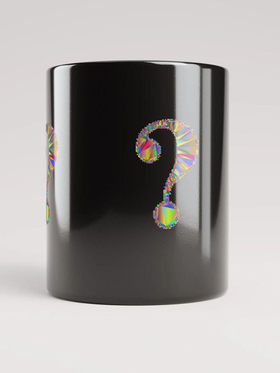 Black Glossy Coffee mug- Question Mark Symbol product image (10)