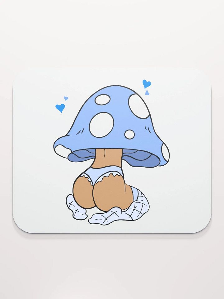 Mushroom Baddie Desk Mat - Light Blue product image (2)