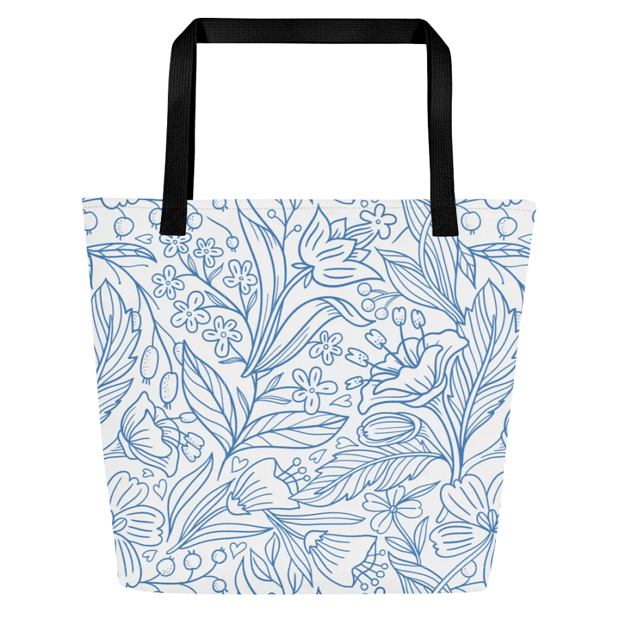 Winter Wonderland All-Over blue color print Tote Bag product image (1)