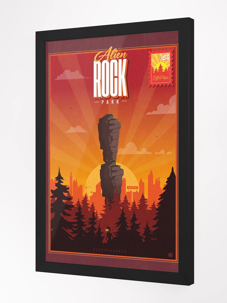 Alien Rock Park (Red) Framed High-Quality Matte Artwork product image (2)