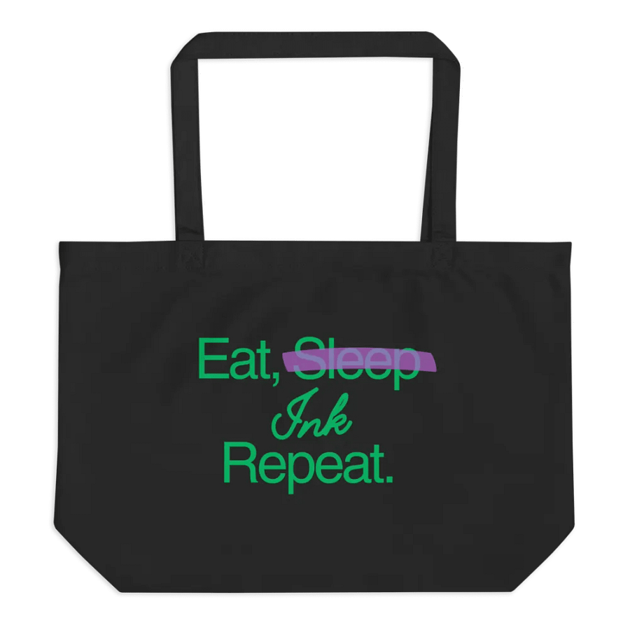 "Eat Ink Repeat" Tote Bag product image (1)