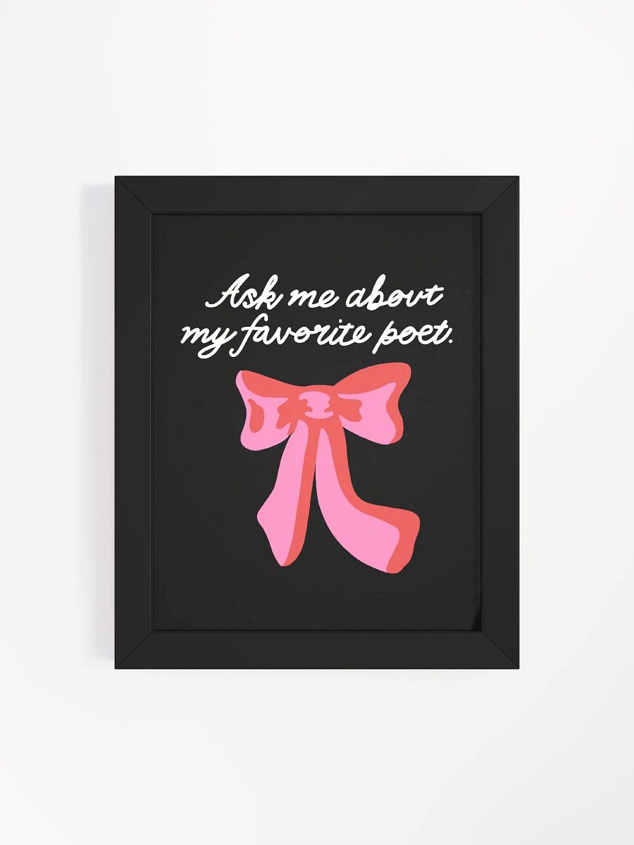 Ask Me Framed Art Print product image (4)