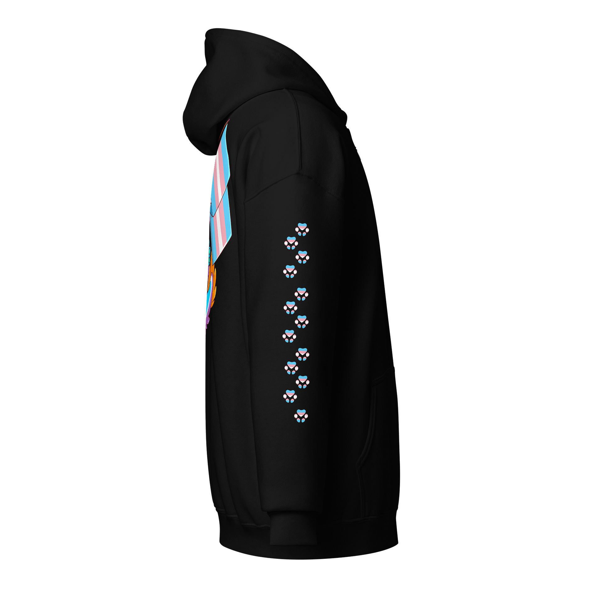 Pride Month-Trans Gender /w Paw Sleeve Edition Zip-Up Hoodie product image (4)