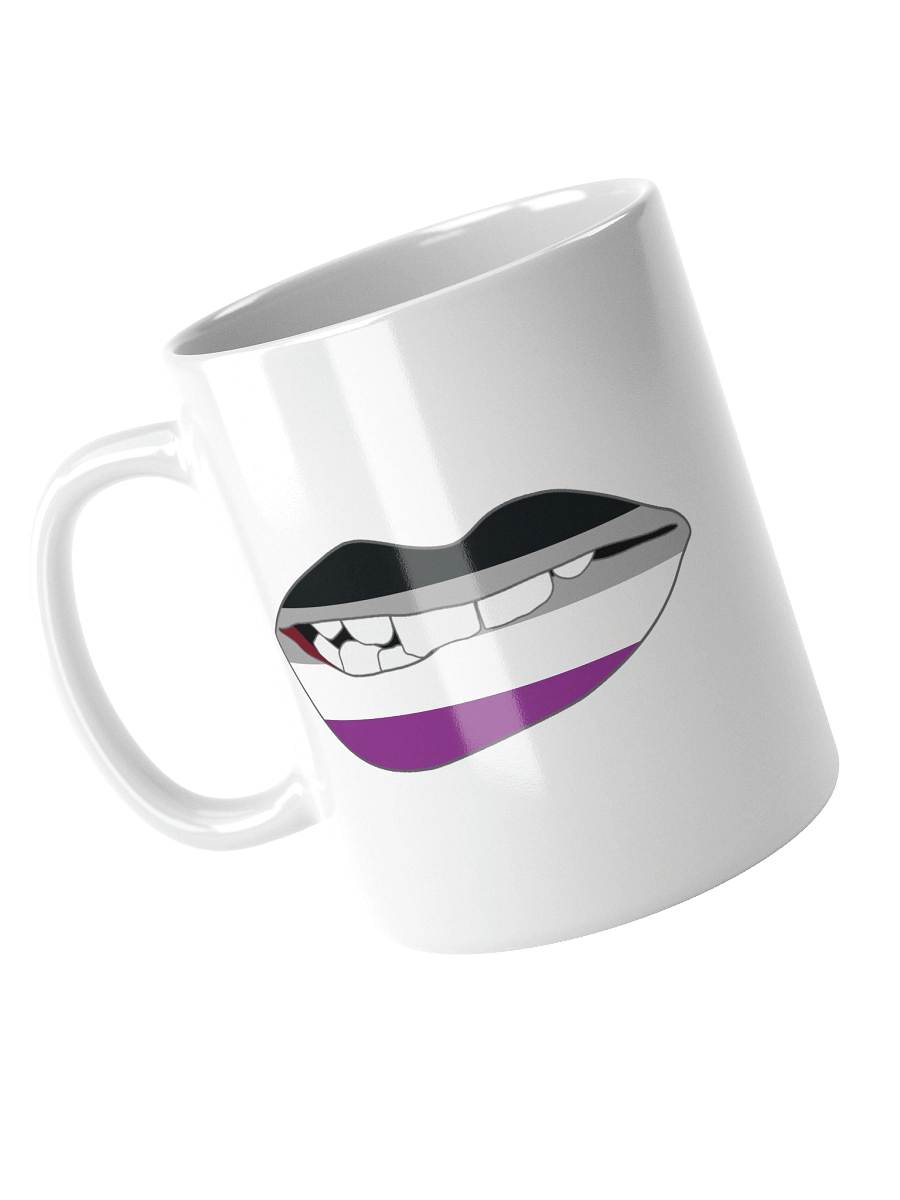 Asexual Pride Flag Biting Lips Mug product image (3)