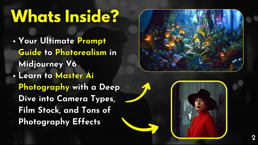 Photorealism in Midjourney V6! Cameras, Film Stock & Photograph Effects - Prompt Guide product image (2)