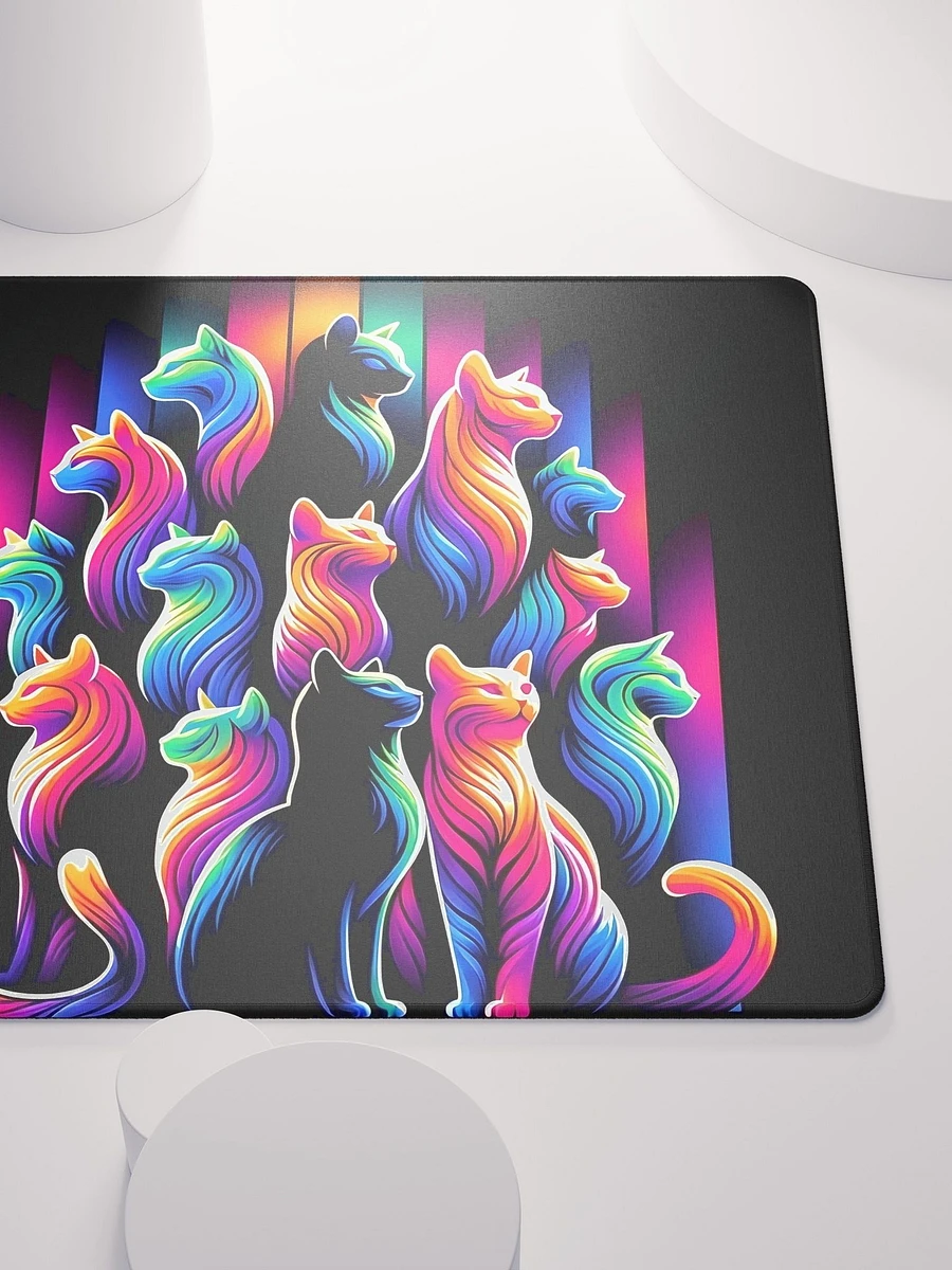 Gaming Mouse Pad: Colourful Cat Pyramid product image (5)