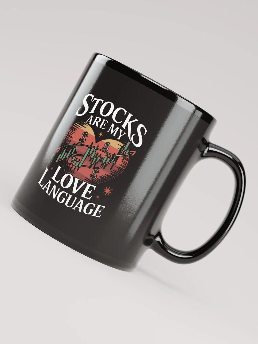 Stocks in Love Black Glossy Mug product image (4)