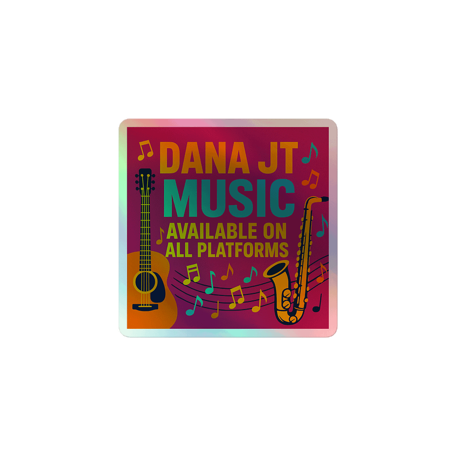 DANA JT Music Holographic Sticker Sheet product image (1)