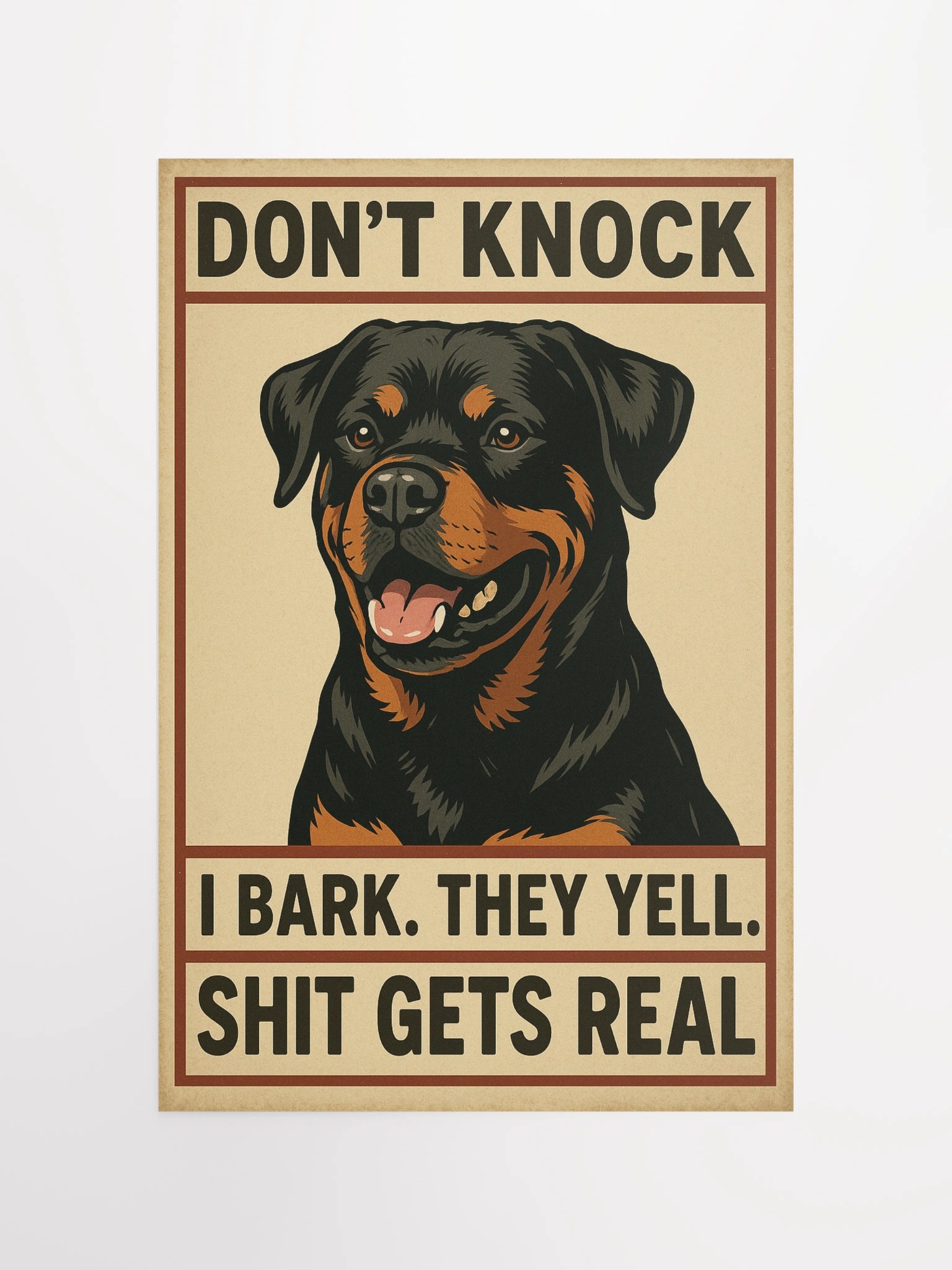 Rottweiler - Don't Knock Poster product image (11)