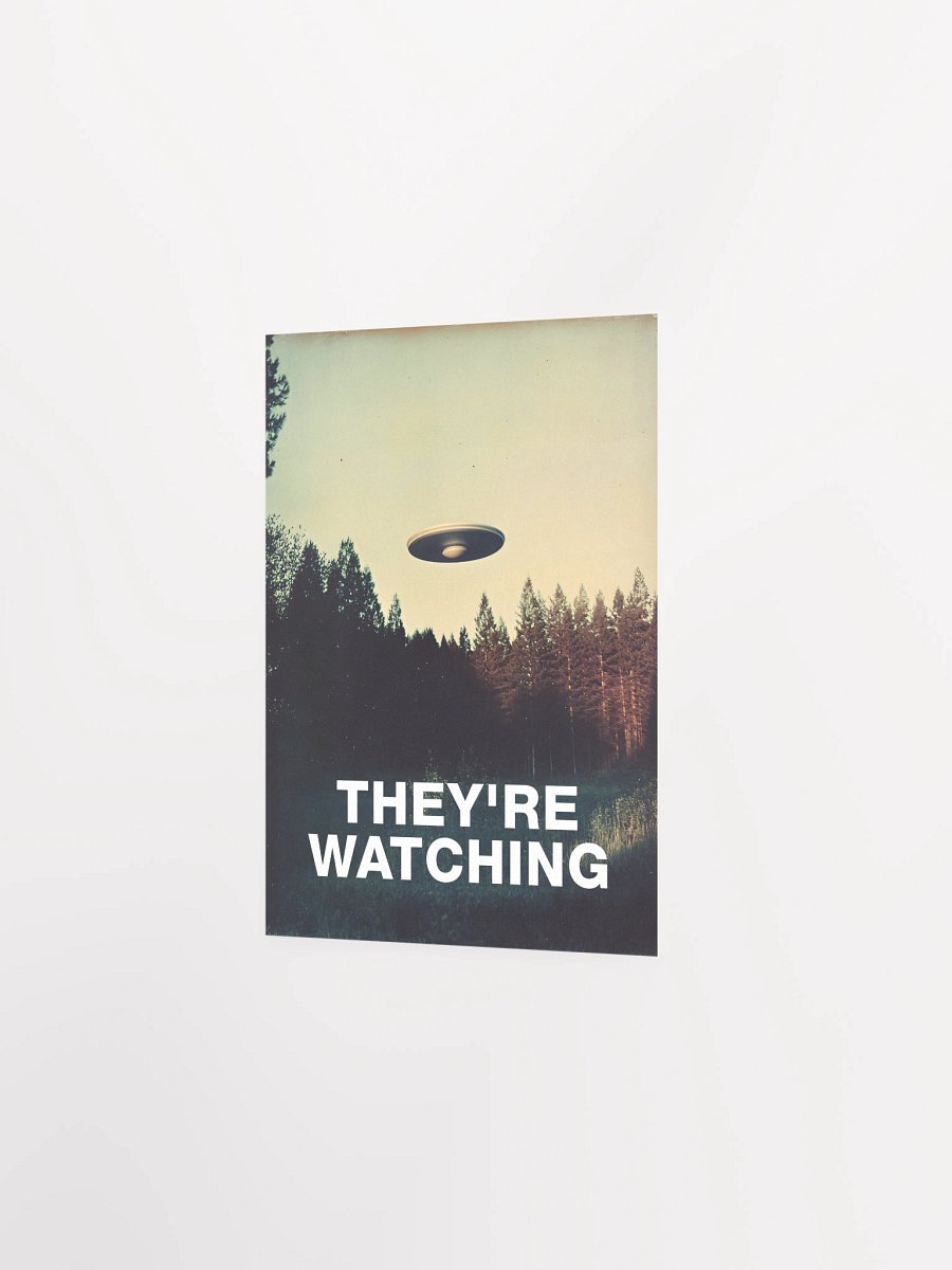 They're Watching/The X-Files poster, S09E06 2002 — sci-fi poster, movie art, I want to believe poster, space print, aliens wall decor product image (10)
