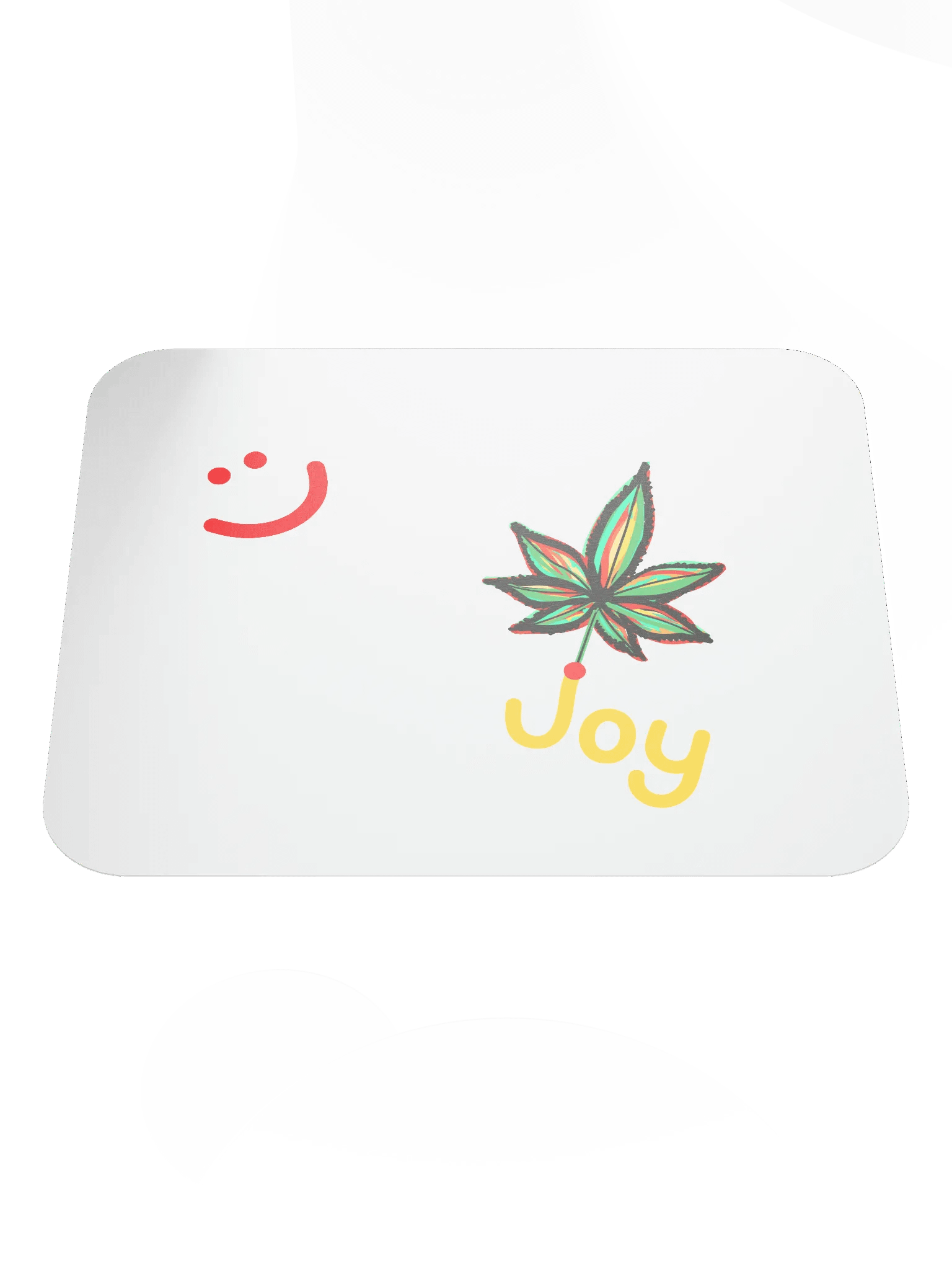 Joy Leaf White Mouse Pad product image (1)