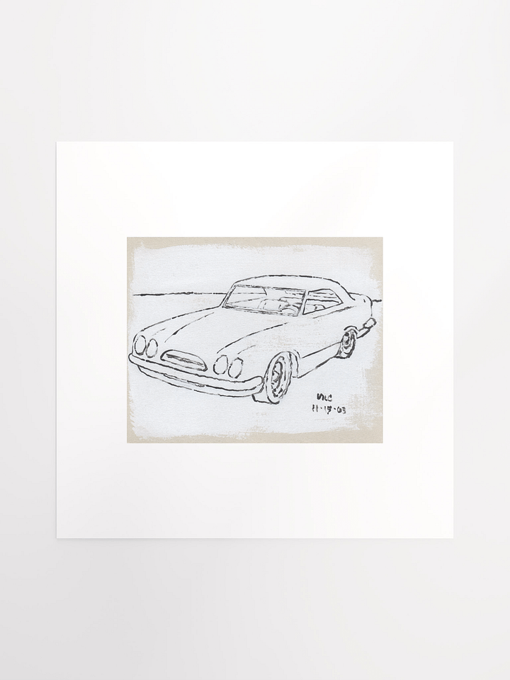 White Car #3 Print product image (2)