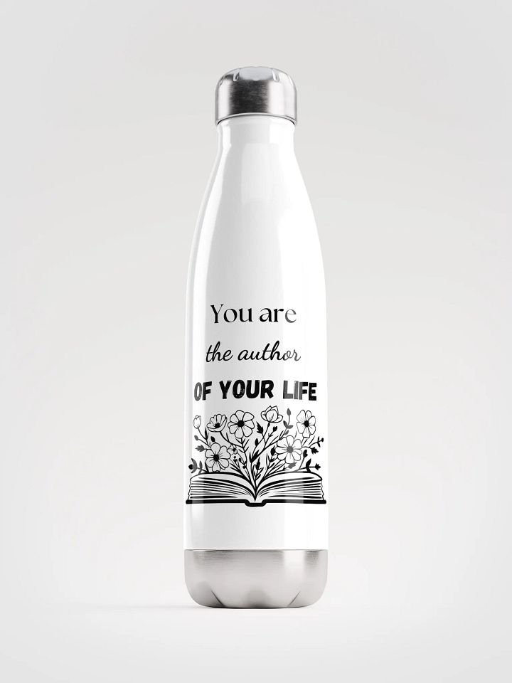 'You Are the Author' Steel Water Bottle product image (1)