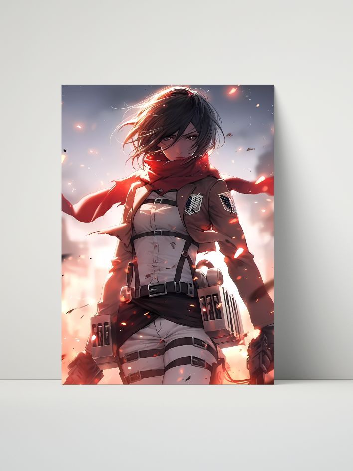 Attack on Titan - Mikasa Ackerman Battle-Ready Metal Print (8" x 10") product image (1)