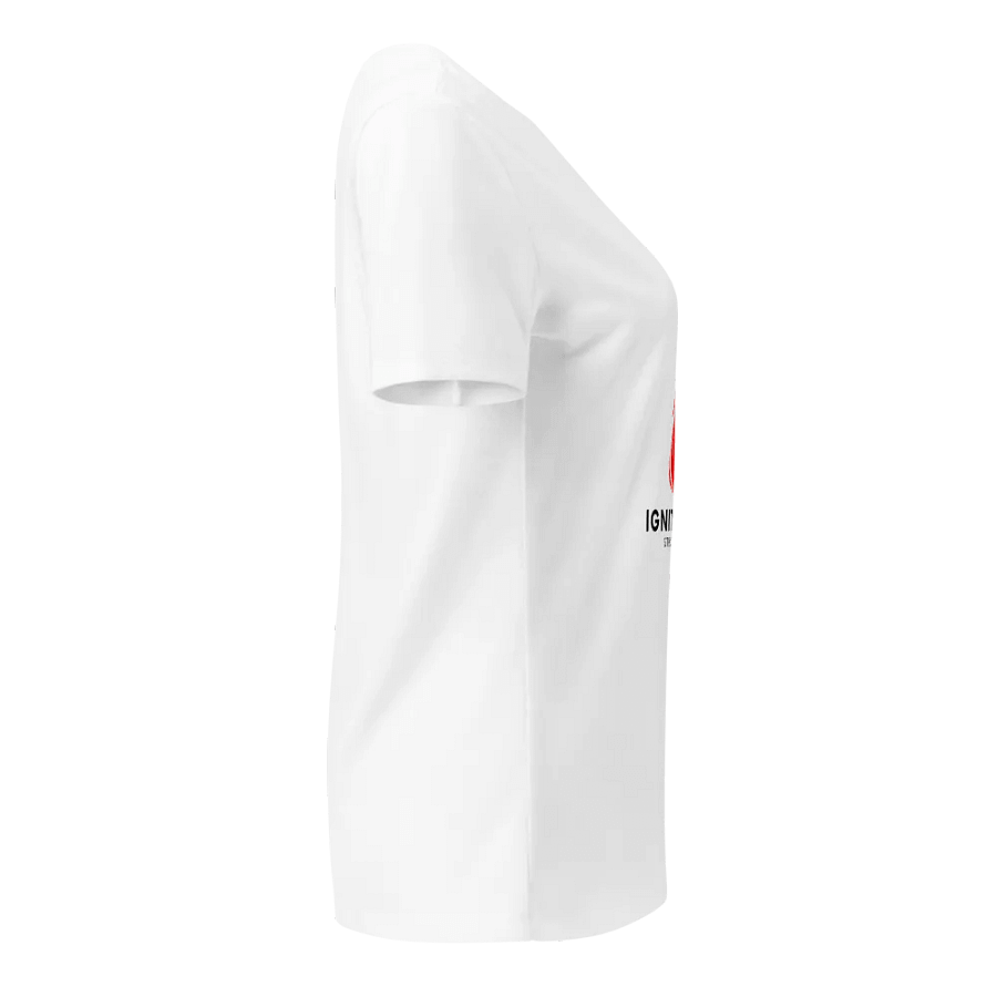 Ignite The Fire VNeck Woman's Tshirt (White) - Stronger Together product image (3)