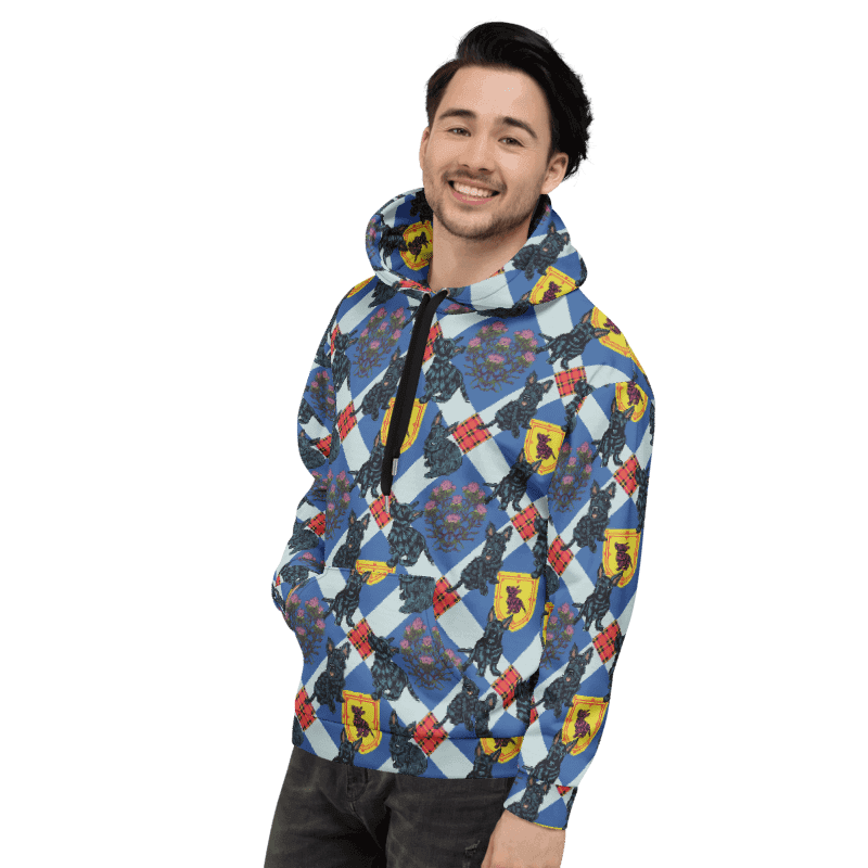 🐾 Scottie Chic | Cozy Unisex Hoodie | Monique Faella Designs™ | Dog Lover Gift | All-Over Print Sweatshirt product image (8)