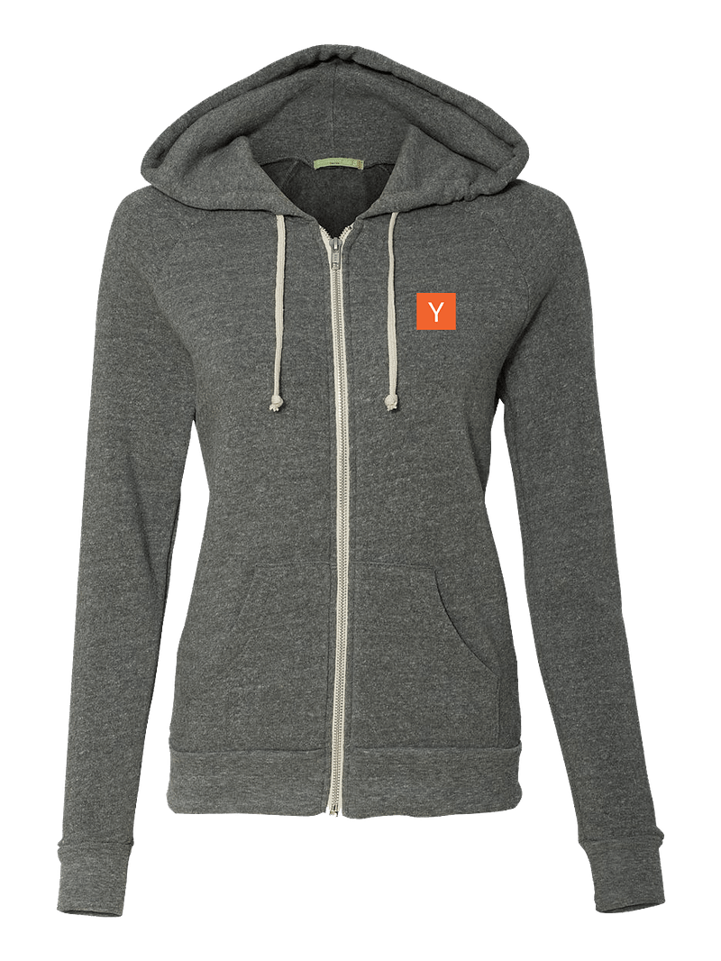 YC Women's Cut Zip Hoodie