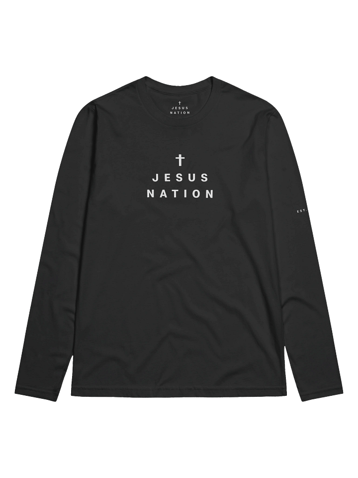 Jesus Nation Essential Long Sleeve (Black) product image (1)