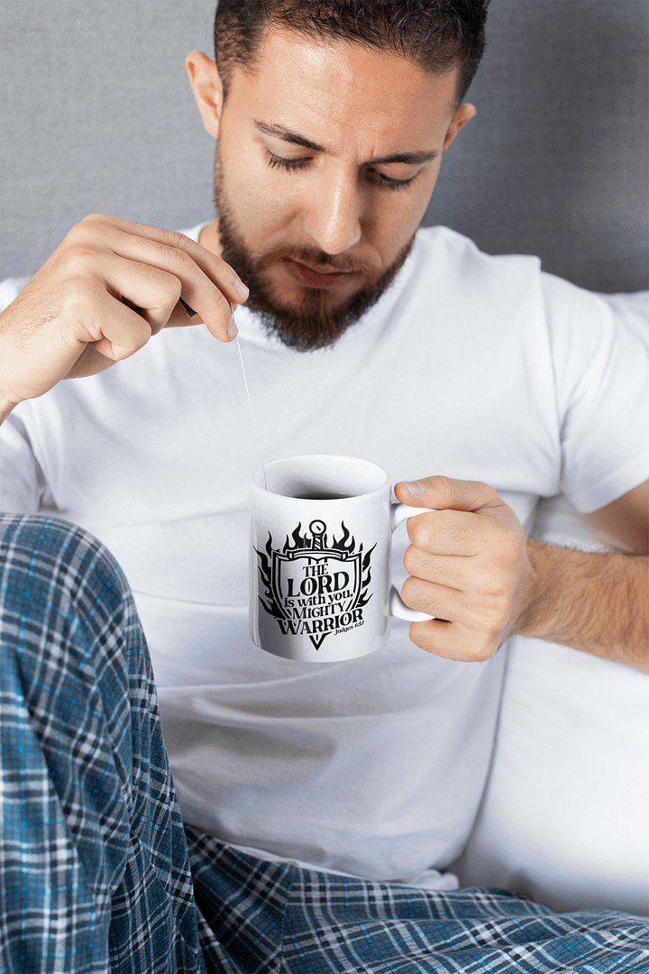 The Lord is With You Mighty Warrior - 2 Sided Mug product image (1)