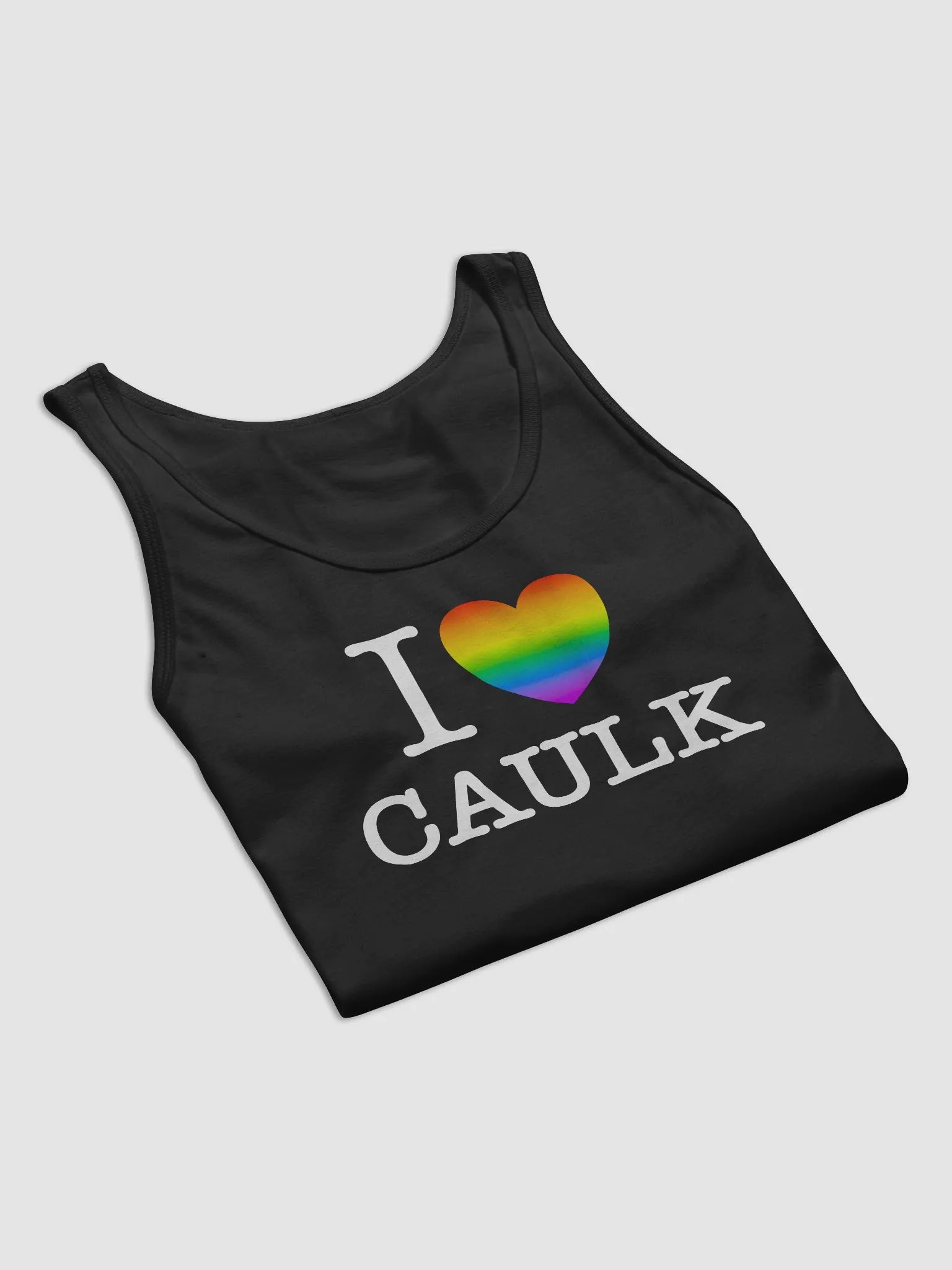 I LOVE CAULK Rainbow / Dark Tank Top product image (4)
