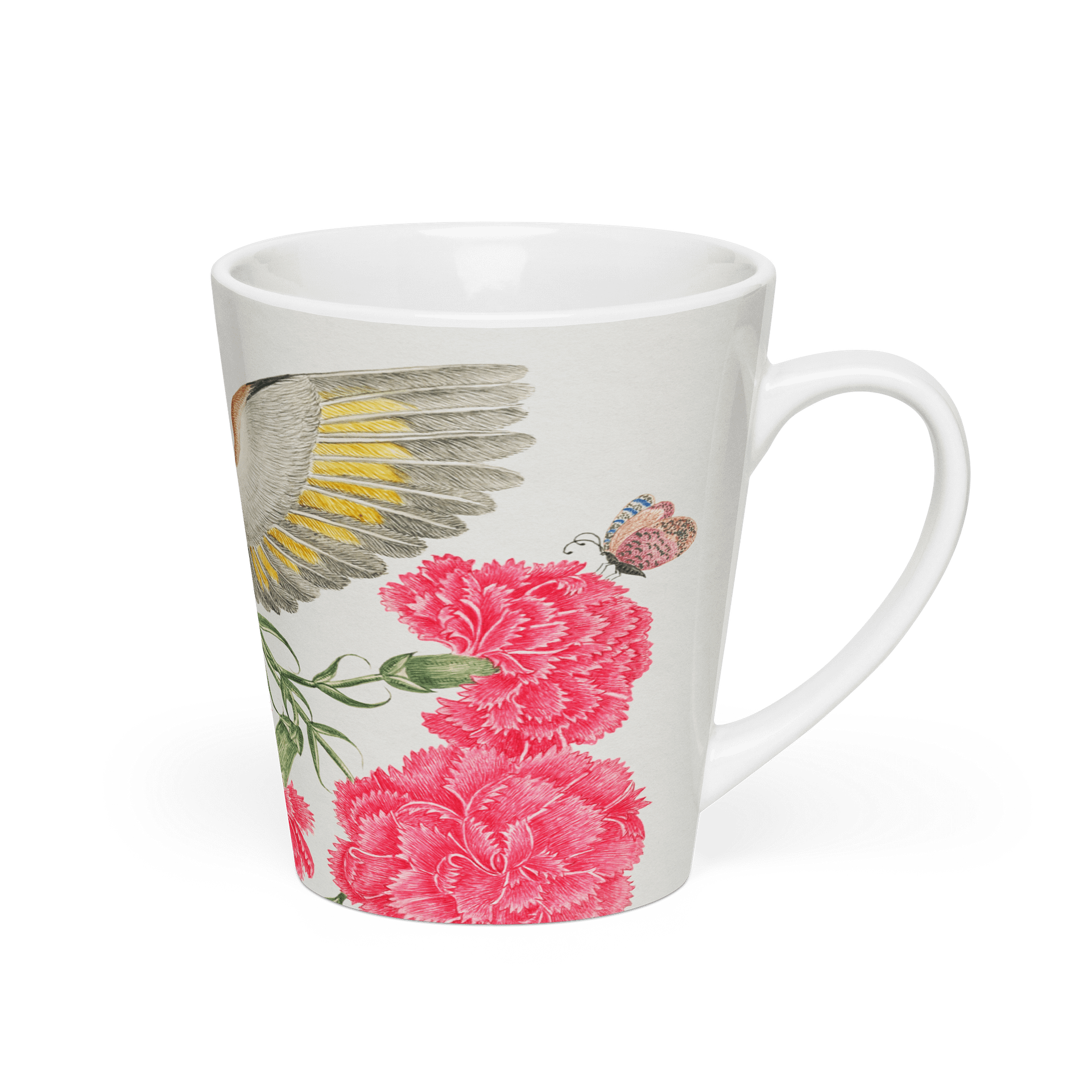 Vibrant Avian Elegance Latte Mug product image (2)