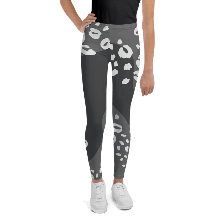 Grey Camo Dreams Youth Leggings product image (2)