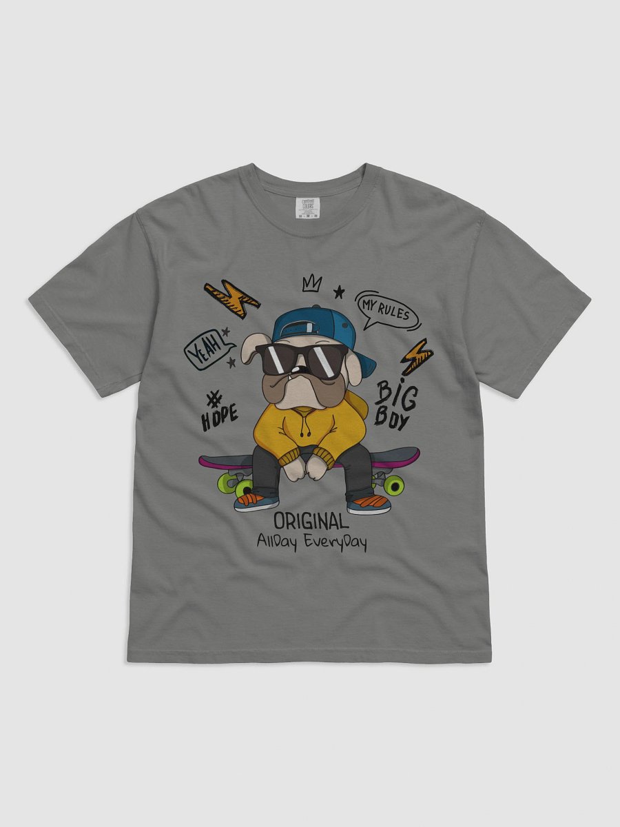 Skater Dog Streetwear Graphic T-Shirt product image (2)