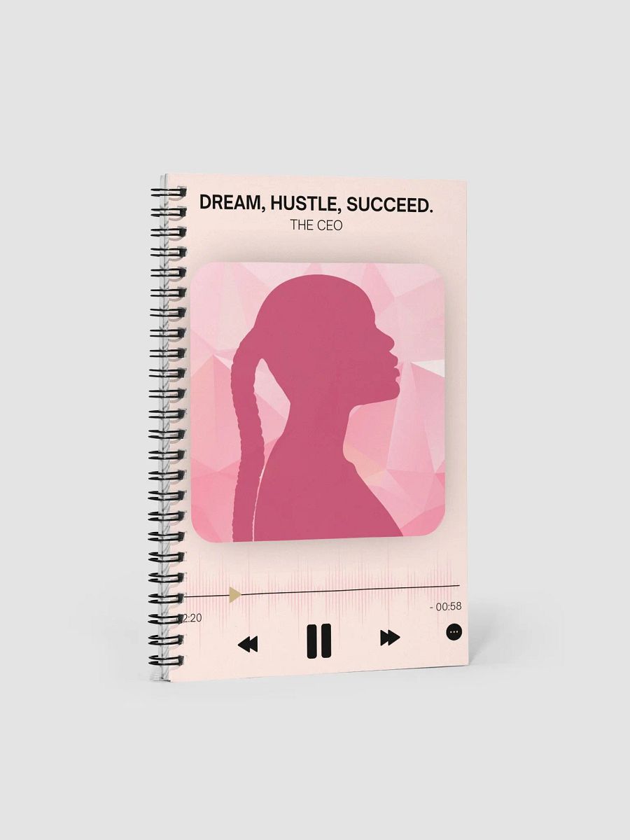 Dream Hustle Succeed Spiral Notebook - Blush product image (1)