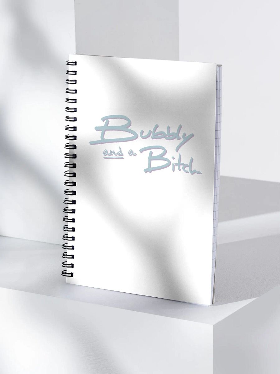 Bubbly and a B*tch ( cotton candy shadow design) notebook product image (3)