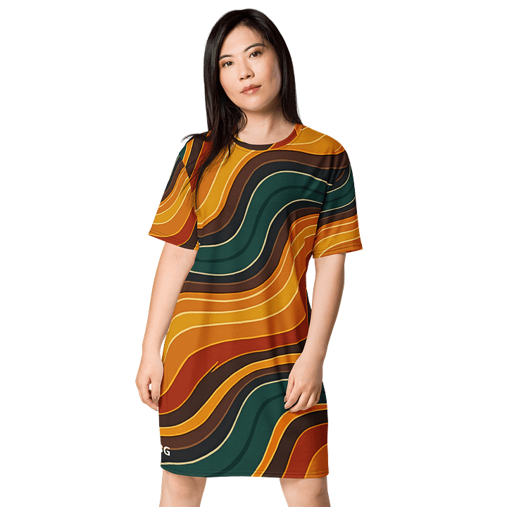 Barry Grady 'Flowing Waves' All-Over Dress product image (1)