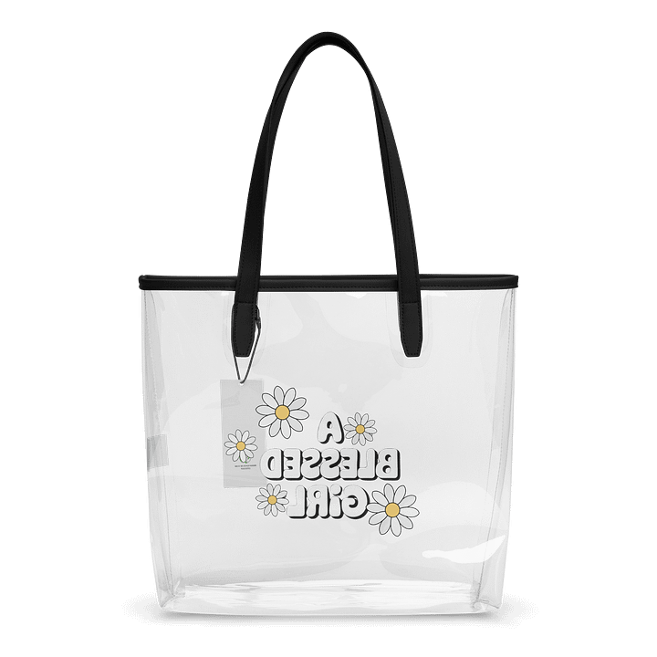 Blessed Daisy Clear Tote Bag product image (2)