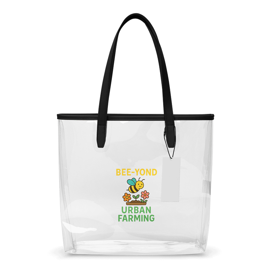 Bee-Yond Urban Farming Clear Tote Bag product image (1)