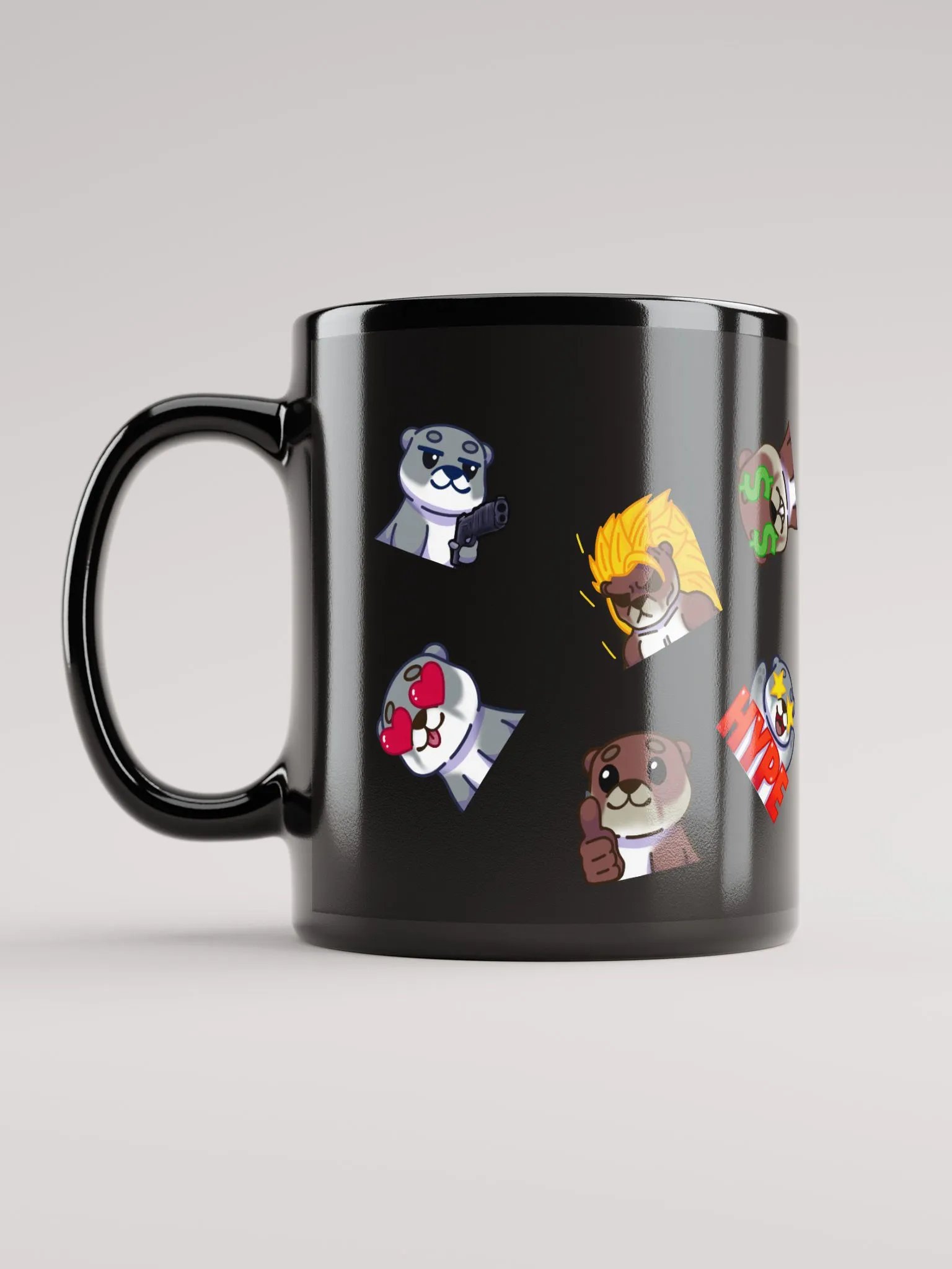Mug noir émotes product image (6)