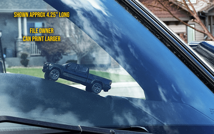 3rd Gen Tacoma Long Bed With Scoop - 3D Print File product image (3)