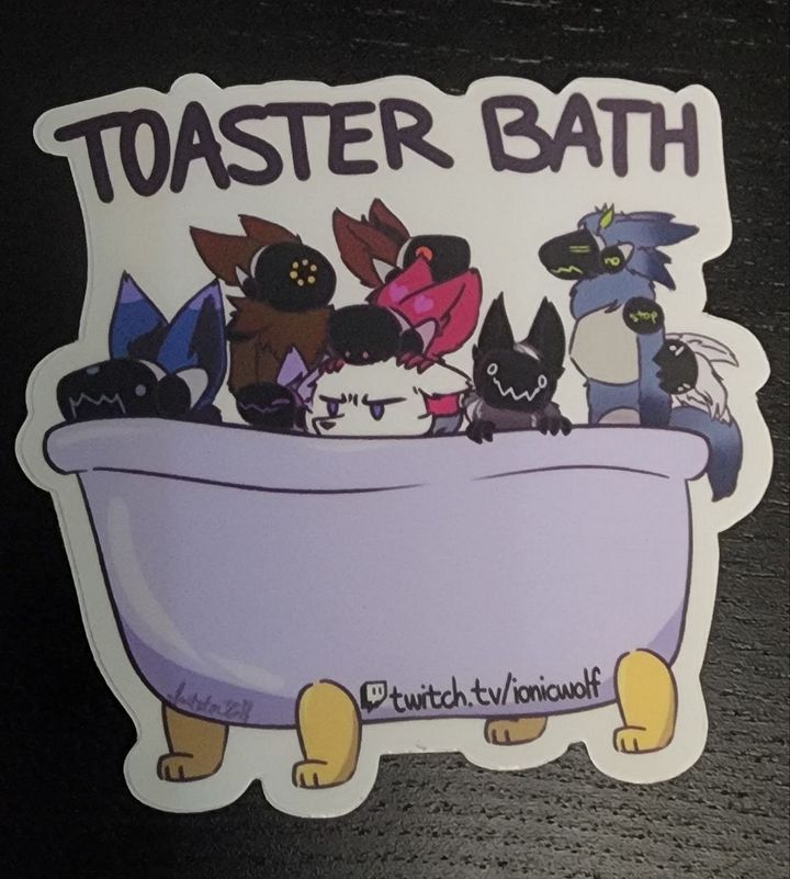 Toaster Bath Sticker product image (1)