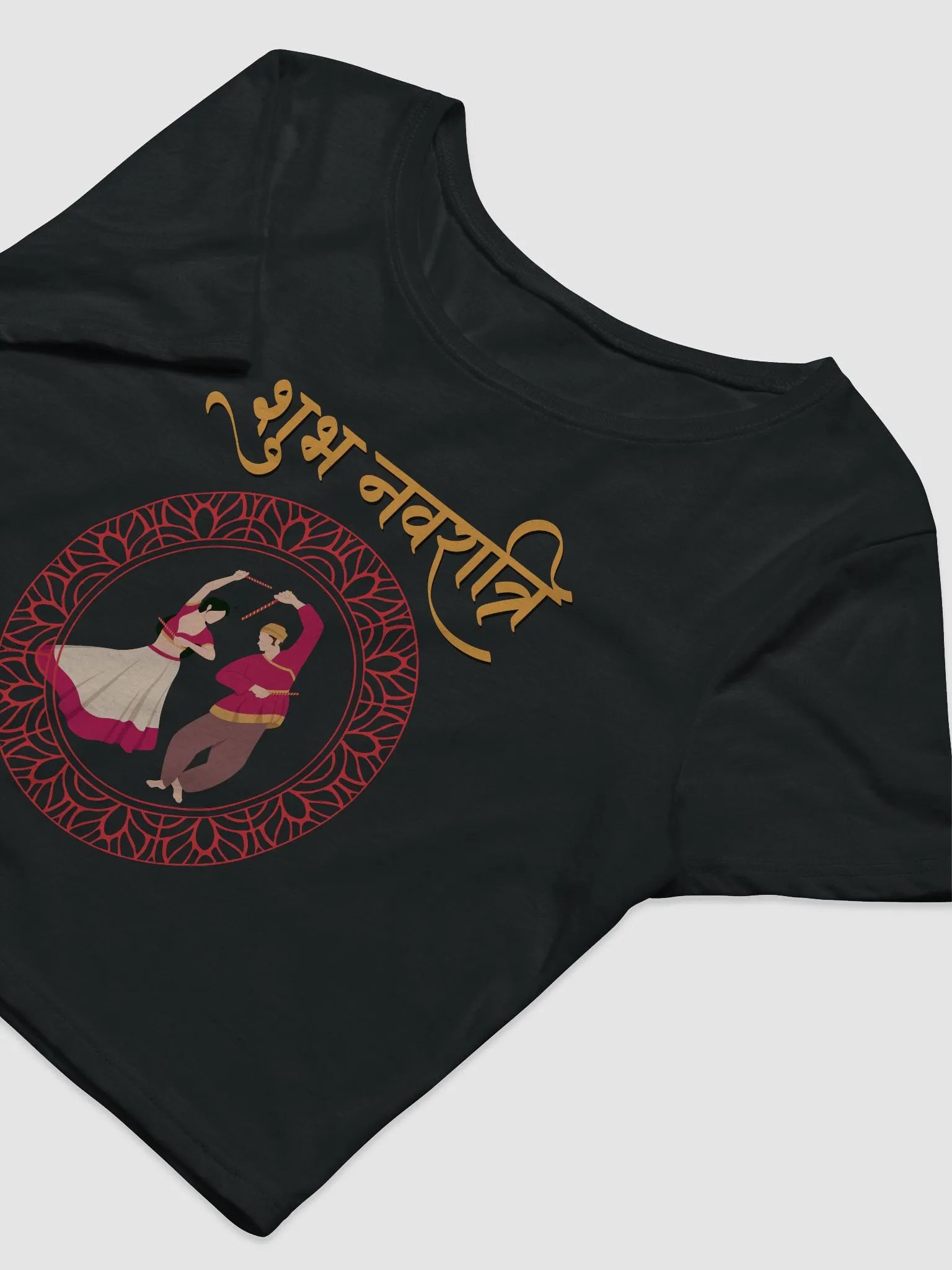 Navratri Women's Crop Tee - Enjoy the festival and Gift for your loved ones product image (6)