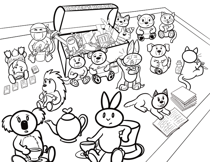 Hatter Hangout Colouring Bundle product image (1)