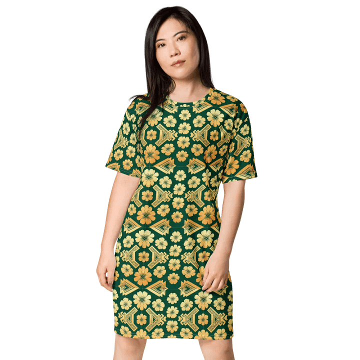 GOLDEN Abstract All-Over Dress product image (1)