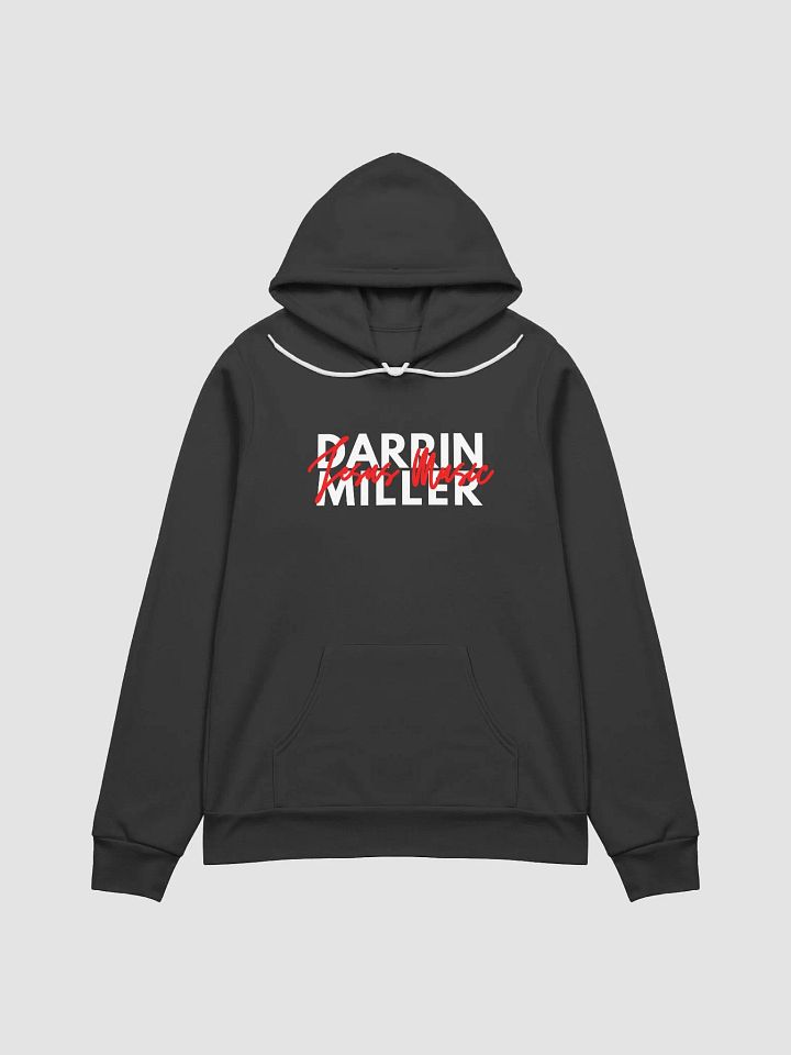 Stacked Hoodie | White/Red Logo product image (1)