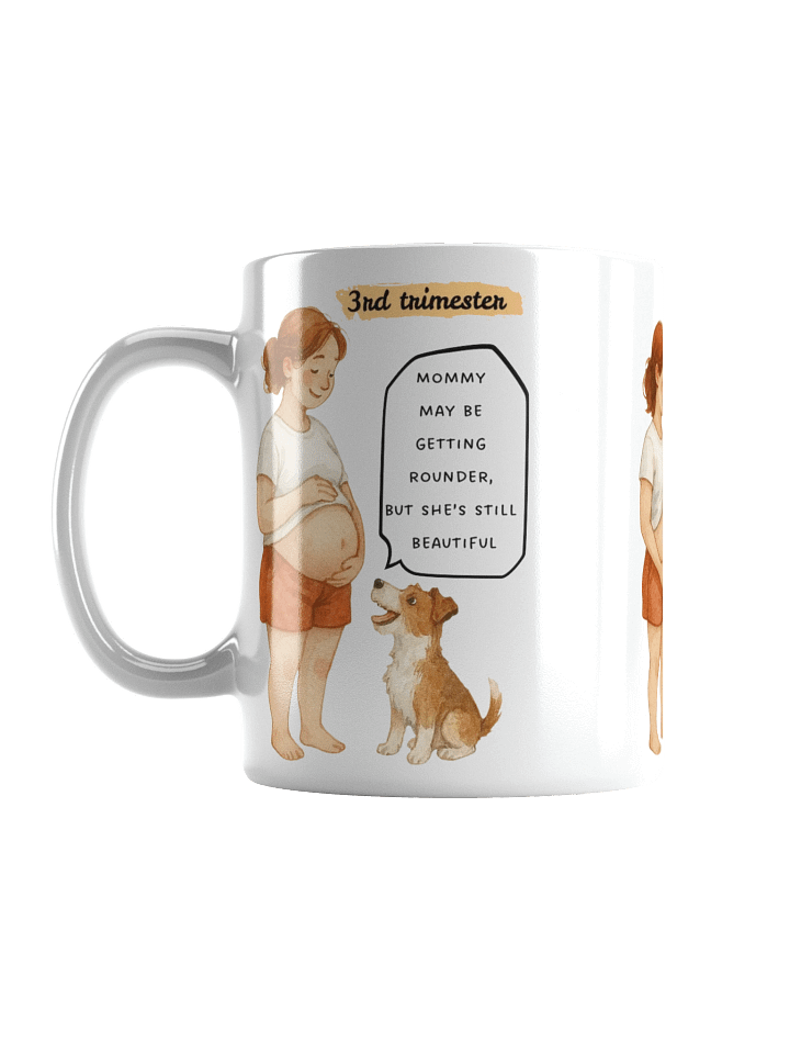 Cute Trimester Progression with Dog Mug product image (2)