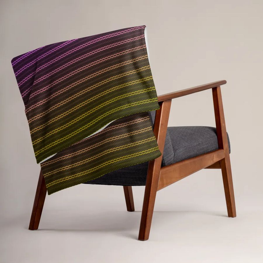 Elegant Chain Striped Throw Blanket product image (5)
