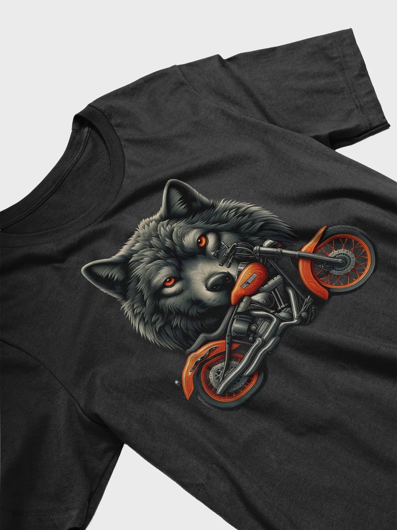 Motorcycle and Wolf - Unisex T-Shirt #10 product image (3)